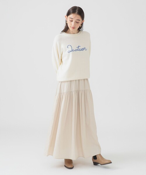 B:MING by BEAMS（ビーミングバイビームス）の「【洗える】ツイル ギャザー スカート（S～M）（スカート・レディース・ブラウン/ナチュラル/ブラック・SMALL/MEDIUM）」の5枚目の写真