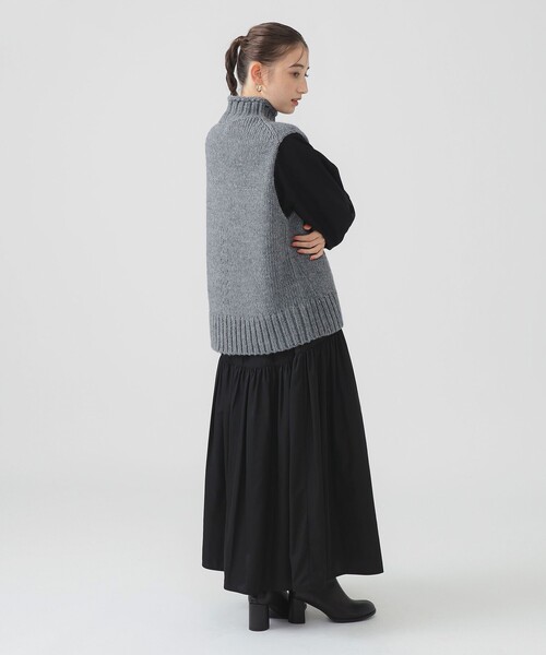 B:MING by BEAMS（ビーミングバイビームス）の「【洗える】ツイル ギャザー スカート（S～M）（スカート・レディース・ブラウン/ナチュラル/ブラック・SMALL/MEDIUM）」の10枚目の写真