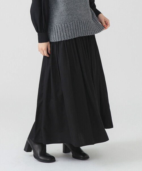 B:MING by BEAMS（ビーミングバイビームス）の「【洗える】ツイル ギャザー スカート（S～M）（スカート・レディース・ブラウン/ナチュラル/ブラック・SMALL/MEDIUM）」の12枚目の写真