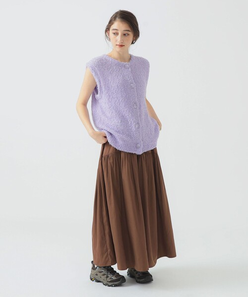 B:MING by BEAMS（ビーミングバイビームス）の「【洗える】ツイル ギャザー スカート（S～M）（スカート・レディース・ブラウン/ナチュラル/ブラック・SMALL/MEDIUM）」の17枚目の写真