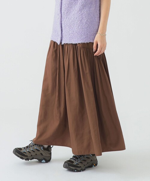 B:MING by BEAMS（ビーミングバイビームス）の「【洗える】ツイル ギャザー スカート（S～M）（スカート・レディース・ブラウン/ナチュラル/ブラック・SMALL/MEDIUM）」の20枚目の写真