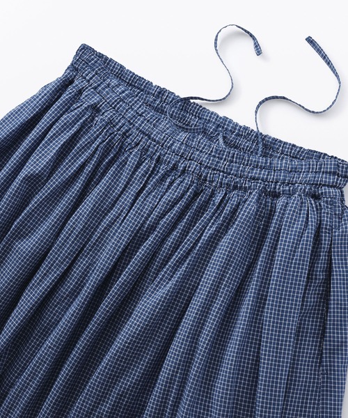 無印良品（ムジルシリョウヒン）の「婦人　綿ボイル　ギャザースカート（スカート・レディース・ライトグレー系/ダークネイビー/ブルー系・XL/L/M/S）」の19枚目の写真