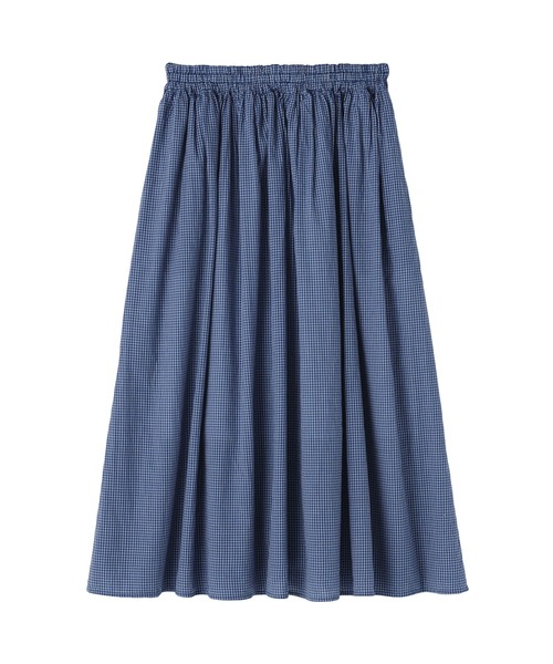 無印良品（ムジルシリョウヒン）の「婦人　綿ボイル　ギャザースカート（スカート・レディース・ライトグレー系/ダークネイビー/ブルー系・XL/L/M/S）」の21枚目の写真