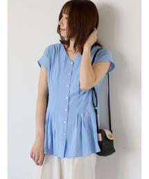 Te chichi TERRASSE | ウエストタックVネックブラウス(シャツ/ブラウス)