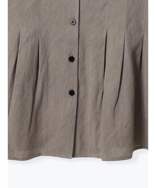 Te chichi TERRASSE（テチチテラス）の「ウエストタックVネックブラウス（シャツ/ブラウス・レディース・モカ/オフホワイト/ブルー・F）」の6枚目の写真