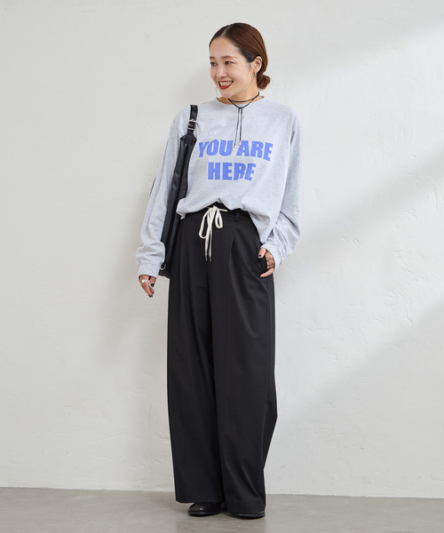 JOURNAL STANDARD（ジャーナルスタンダード）の「《追加2》ソモウライクイージースラックス（スラックス・レディース・チャコールグレー/ネイビー・36/38）」の6枚目の写真