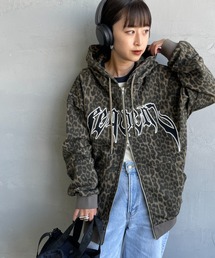 New Balance レオパード柄 フルジップ パーカー SEQUENZE パーカー 「WEB限定」「SEQUENZ/シークエンズ