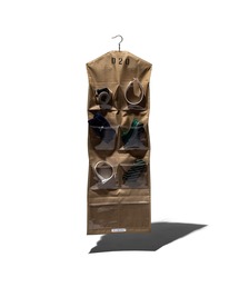 PUEBCO(vGuR)RUBBERIZED FABRIC HANGING ORGANIZER / ACCESSORY 8 Pockets([ObY)