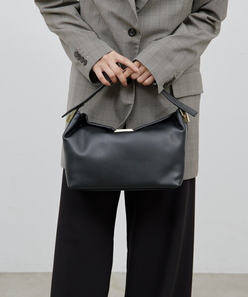 GALLARDAGALANTE(ガリャルダガランテ)の「【PUNTI】グラフトボックスバッグ(ハンドバッグ・レディース・ブラック・FREE)」の2枚目の写真