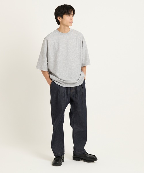 coca（coca）（コカ）の「コットンタッチダブルクロススウェットTシャツ（Tシャツ/カットソー・メンズ・ライトブルー/ライトベージュ/ブラック/グレー・XL/M/L）」の12枚目の写真