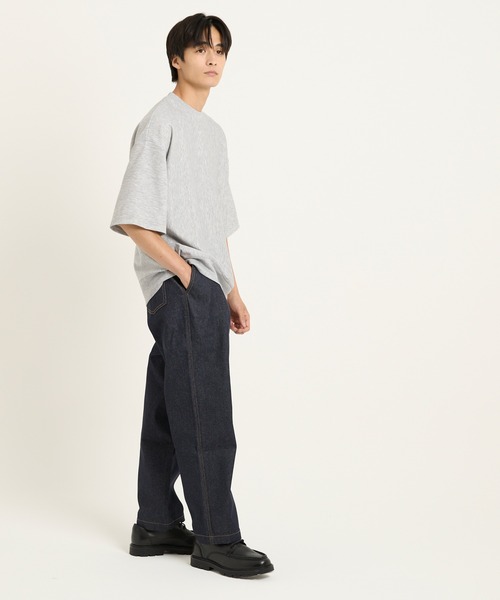 coca（coca）（コカ）の「コットンタッチダブルクロススウェットTシャツ（Tシャツ/カットソー・メンズ・ライトブルー/ライトベージュ/ブラック/グレー・XL/M/L）」の14枚目の写真