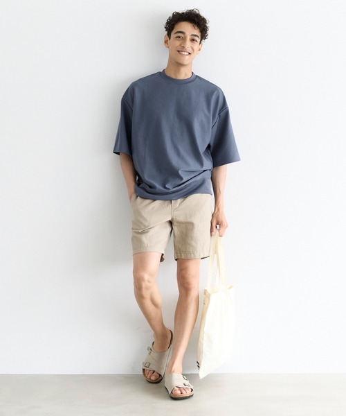 coca（coca）（コカ）の「コットンタッチダブルクロススウェットTシャツ（Tシャツ/カットソー・メンズ・ライトブルー/ライトベージュ/ブラック/グレー・XL/M/L）」の18枚目の写真