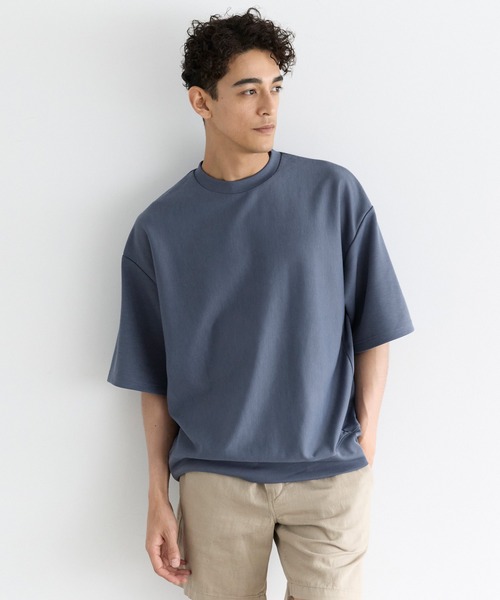 coca（coca）（コカ）の「コットンタッチダブルクロススウェットTシャツ（Tシャツ/カットソー・メンズ・ライトブルー/ライトベージュ/ブラック/グレー・XL/M/L）」の19枚目の写真