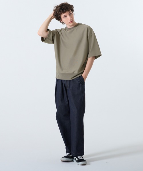 coca（coca）（コカ）の「コットンタッチダブルクロススウェットTシャツ（Tシャツ/カットソー・メンズ・ライトブルー/ライトベージュ/ブラック/グレー・XL/M/L）」の20枚目の写真