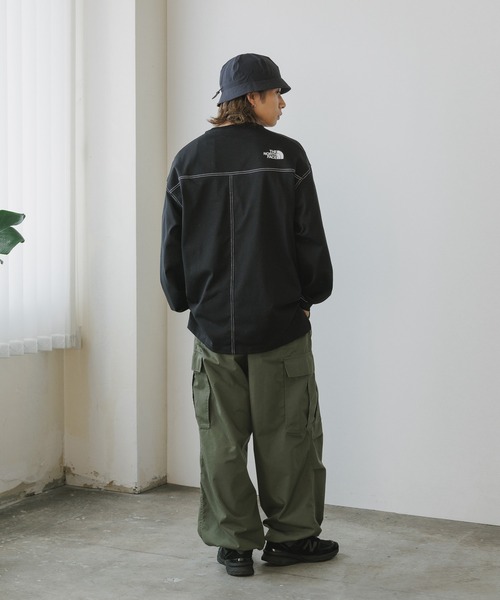 ラスト1点！ノースフェイス essential ロンT 男女兼用OK Mサイズ★ ラスト1点！ノースフェイス essential ロンT 男女兼用OK Mサイズ