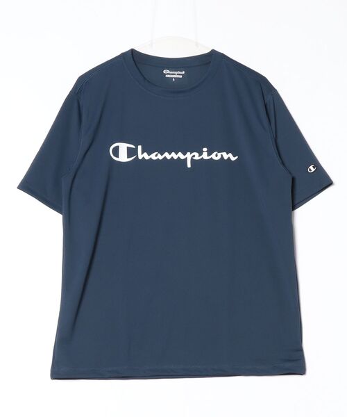 Champion（チャンピオン）の「チャンピオン  SHORT SLEEVE T-SHIRT（Tシャツ/カットソー・メンズ・ネイビー/サンドグレー/ホワイト・M/L/LL）」の3枚目の写真