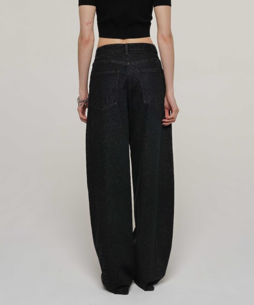 JOSE MOON（ジョゼムーン）の「OVAL DENIM PANTS/オーバルデニムパンツ（デニムパンツ・レディース・ブラウン/ブルー/ブラック・36/38）」の21枚目の写真