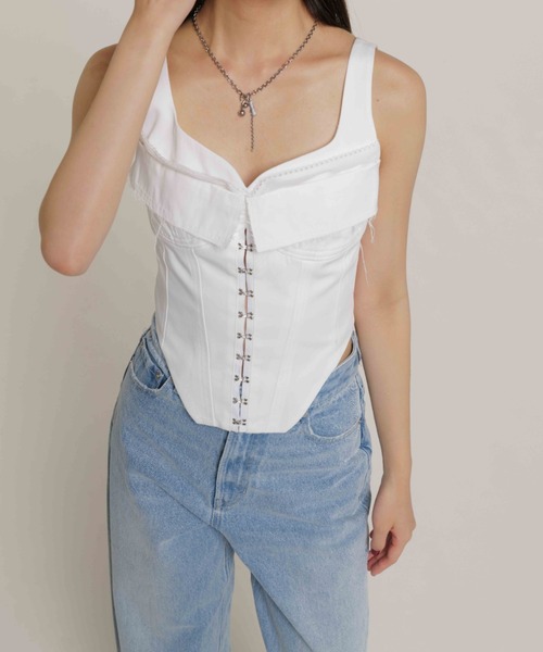 JOSE MOON（ジョゼムーン）の「OVAL DENIM PANTS/オーバルデニムパンツ（デニムパンツ・レディース・ブラウン/ブルー/ブラック・36/38）」の18枚目の写真