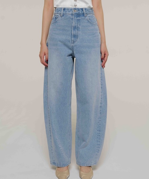 moon skyDENIME デニム セール】OVAL DENIM PANTS/オーバルデニムパンツ（デニムパンツ