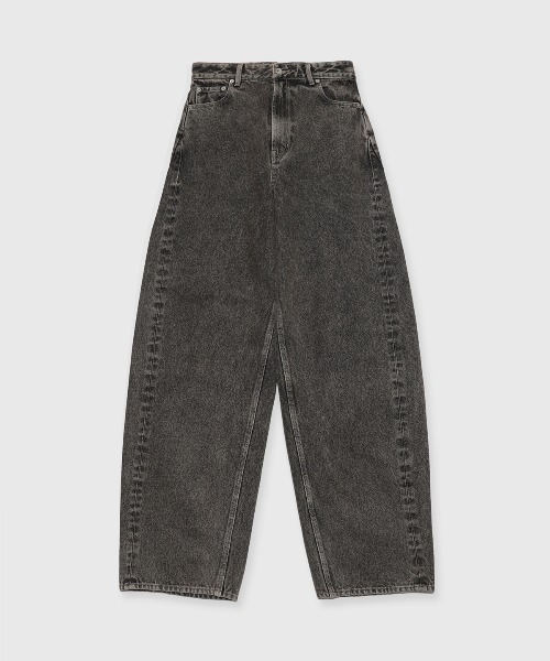 JOSE MOON（ジョゼムーン）の「OVAL DENIM PANTS/オーバルデニムパンツ（デニムパンツ・レディース・ブラウン/ブルー/ブラック・36/38）」の4枚目の写真