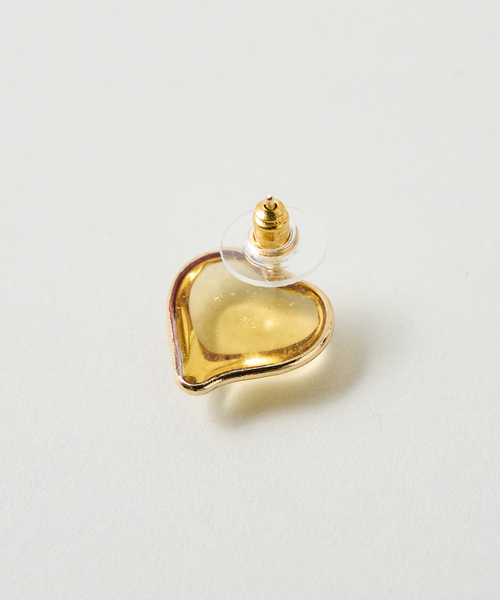collex(コレックス)の「【Elodie Pavie】ガラスハートピアス(ピアス(両耳用)・レディース・クリア・フリー)」の4枚目の写真