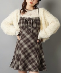 SPINNS | あざと可愛いチェックミニキャミワンピ(ワンピース)