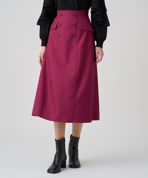 ブライトツイルAラインスカート（スカート）｜ANAYI（アナイ）の