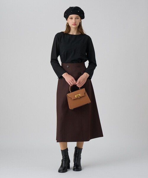 ブライトツイルAラインスカート（スカート）｜ANAYI（アナイ）の