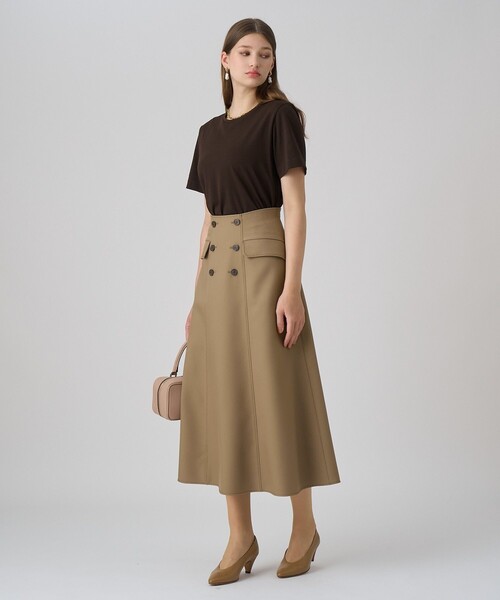 ブライトツイルAラインスカート（スカート）｜ANAYI（アナイ）の