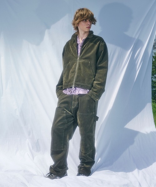 BEAVER(ビーバー)の「B omnivore/ビーオムニボー FLOCKY DENIM PANT フロッキーデニムパンツ(デニムパンツ・メンズ・オリーブ系/ブラウン・L/M)」の12枚目の写真
