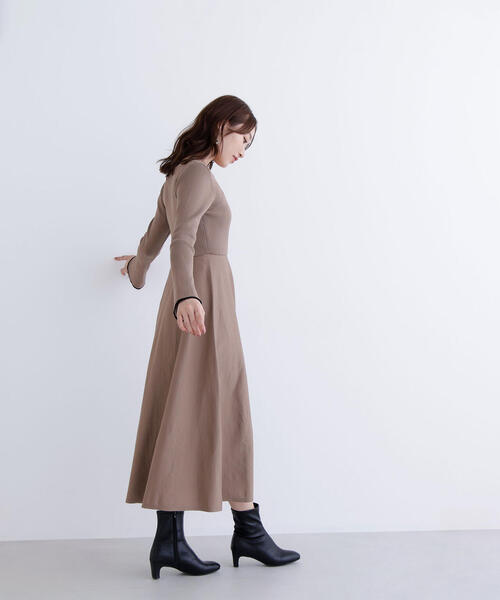 【新品】NATURAL BEAUTY BASIC ニットワンピース PSサイズ レーシー編みニットワンピース | NATURAL BEAUTY BASIC