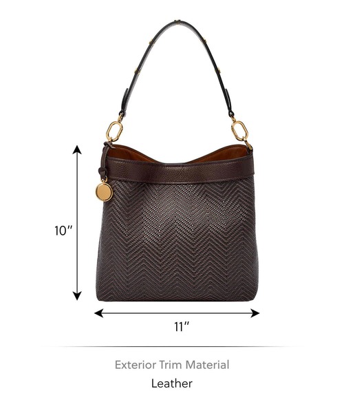 FOSSIL(フォッシル)の「フォッシル 肩かけバッグ レディース PVC/PU ブラウン スマホ収納可 ZB11176202(ショルダーバッグ・レディース・ブラウン・FREE)」の6枚目の写真