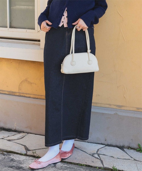 titivate（ティティベイト）の「美ラインシルエットデニムスカート（デニムスカート・レディース・ブラック系その他/ブラック/ブラウン/インディゴブルー・S/M/L）」の4枚目の写真