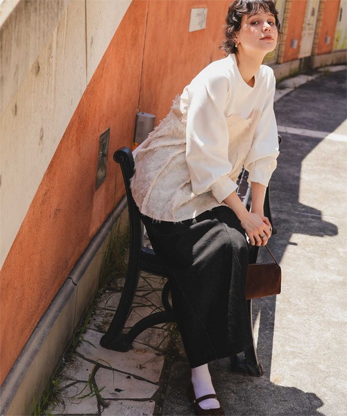 titivate（ティティベイト）の「美ラインシルエットデニムスカート（デニムスカート・レディース・ブラック系その他/ブラック/ブラウン/インディゴブルー・S/M/L）」の7枚目の写真