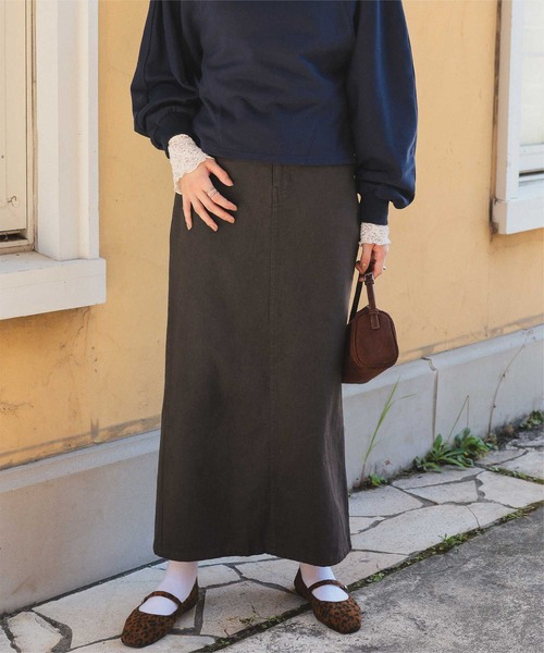 titivate（ティティベイト）の「美ラインシルエットデニムスカート（デニムスカート・レディース・ブラック系その他/ブラック/ブラウン/インディゴブルー・S/M/L）」の21枚目の写真