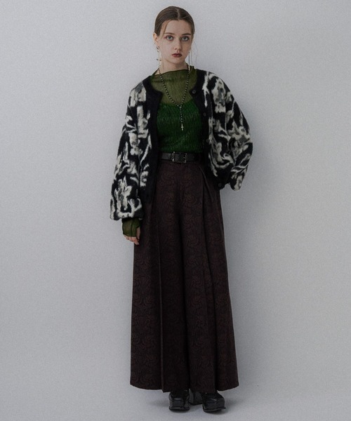 HARE（ハレ）の「VINTAGEジャガードワイドパンツ(HARE)（その他パンツ・レディース・パープル/ブラウン/ブラック・FREE）」の5枚目の写真