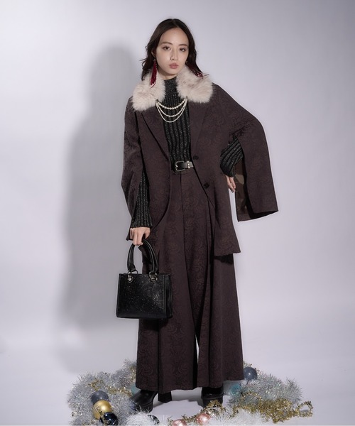 HARE（ハレ）の「VINTAGEジャガードワイドパンツ(HARE)（その他パンツ・レディース・パープル/ブラウン/ブラック・FREE）」の9枚目の写真