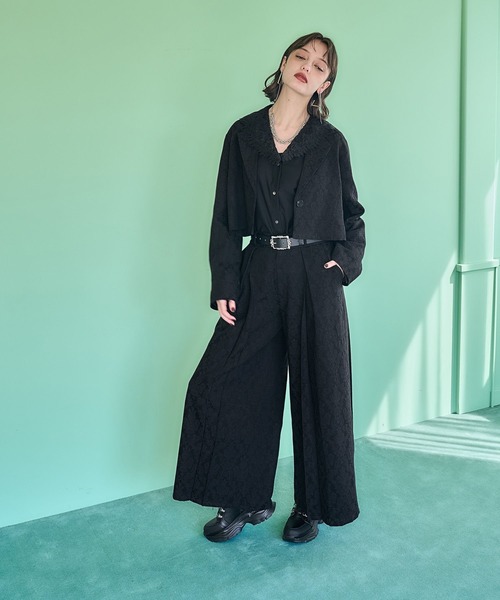 HARE（ハレ）の「VINTAGEジャガードワイドパンツ(HARE)（その他パンツ・レディース・パープル/ブラウン/ブラック/ブラウン系その他/パープル系その他/ブラック系その他/ブルー系その他・FREE）」の8枚目の写真