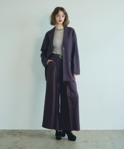 HARE（ハレ）の「VINTAGEジャガードワイドパンツ(HARE)（その他パンツ・レディース・パープル/ブラウン/ブラック/ブラウン系その他/パープル系その他/ブラック系その他/ブルー系その他・FREE）」の17枚目の写真