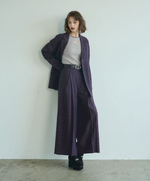 HARE（ハレ）の「VINTAGEジャガードワイドパンツ(HARE)（その他パンツ・レディース・パープル/ブラウン/ブラック/ブラウン系その他/パープル系その他/ブラック系その他/ブルー系その他・FREE）」の18枚目の写真