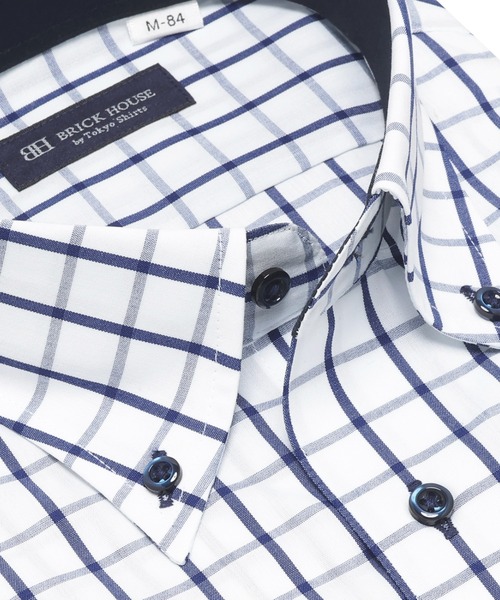 TOKYO SHIRTS(トウキョウシャツ)の「形態安定ノンアイロン ボタンダウン 長袖ビジネスワイシャツ(ビジネスシャツ・メンズ・ブルー・首回り42cm-裄丈86cm/首回り42cm-裄丈82cm/首回り41cm-裄丈86cm/首回り41cm-裄丈82cm/首回り39cm-裄丈84cm/首回り39cm-裄丈80cm/首回り43cm-裄丈86cm/首回り43cm-裄丈82cm/首回り37cm-裄丈80cm)」の5枚目の写真