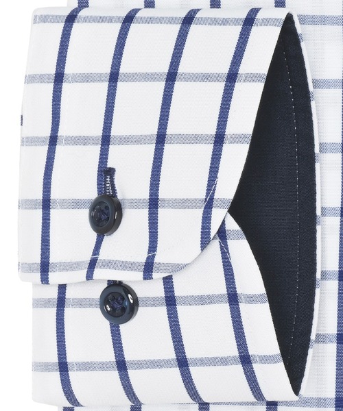 TOKYO SHIRTS(トウキョウシャツ)の「形態安定ノンアイロン ボタンダウン 長袖ビジネスワイシャツ(ビジネスシャツ・メンズ・ブルー・首回り42cm-裄丈86cm/首回り42cm-裄丈82cm/首回り41cm-裄丈86cm/首回り41cm-裄丈82cm/首回り39cm-裄丈84cm/首回り39cm-裄丈80cm/首回り43cm-裄丈86cm/首回り43cm-裄丈82cm/首回り37cm-裄丈80cm)」の2枚目の写真