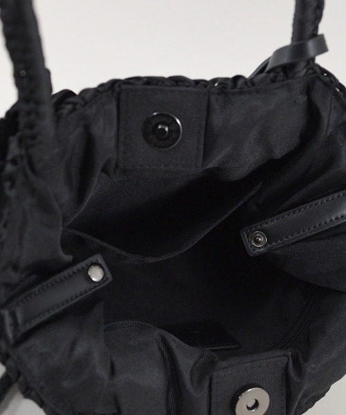 U(ユー)の「Ruban ルバン トートバッグ 飛ばしリボン付き(トートバッグ・レディース・ブラック/グレー・FREE)」の20枚目の写真