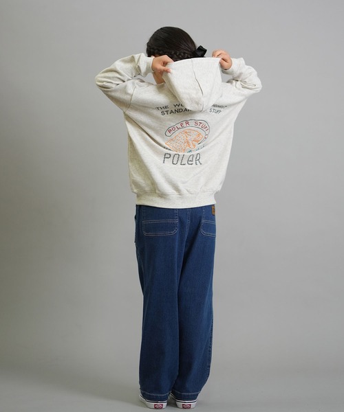 POLeR(ポーラー)の「POLER/ポーラー KIDS STUFF HOOD キッズ パーカー プルオーバー 259MCV0037(パーカー・キッズ・オートミール/チャコール・160cm/150cm/140cm/130cm)」の10枚目の写真