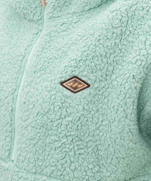 BILLABONG(ビラボン)の「【BILLABONG/ビラボン】24AW FURBOA HALF ZIP/ドローコード付きモコモコファー・ボアハーフジップブルゾン(ブルゾン・レディース・グリーン/ホワイト/ブラウン・MEDIUM)」の11枚目の写真