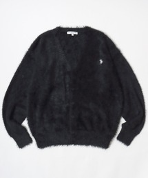 U.S. POLO ASSN.（ユーエスポロアッスン）の「U.S. POLO ASSN./ユーエスポロアッスン オーバーサイズ シャギーニット ロゴ ワンポイント刺繍 カーディガン/レディース メンズ（カーディガン/ボレロ）」