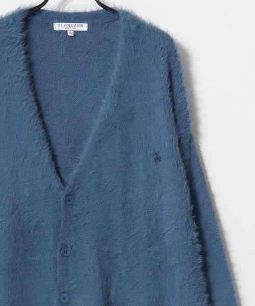 U.S. POLO ASSN.(ユーエスポロアッスン)の「U.S. POLO ASSN./ユーエスポロアッスン オーバーサイズ シャギーニット ロゴ ワンポイント刺繍 カーディガン/レディース メンズ(カーディガン/ボレロ・メンズ・ベージュ/ネイビー/オレンジ/ブラック/ブルー・M/L/LL)」の11枚目の写真