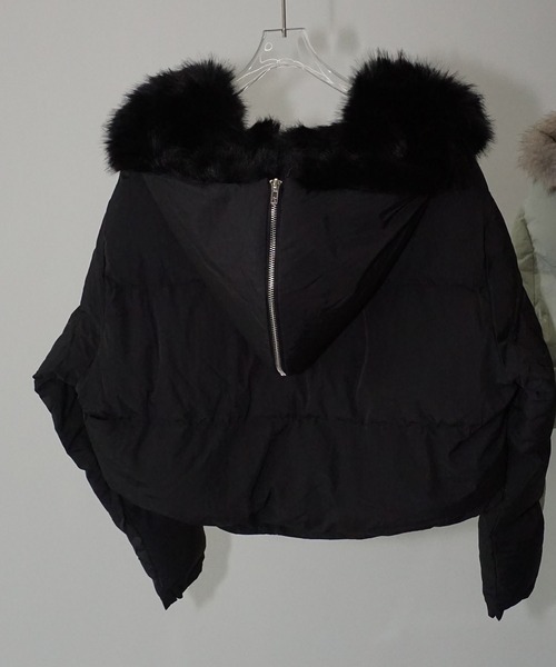 フード変形ファーカラー ショートダウン chw25a065（ダウンジャケット