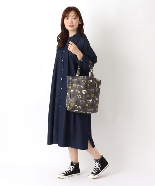 one'sterrace(ワンズテラス)の「FIKA A4トートバッグ(トートバッグ・レディース・ダークブラウン系8/グレー系4・99)」の14枚目の写真