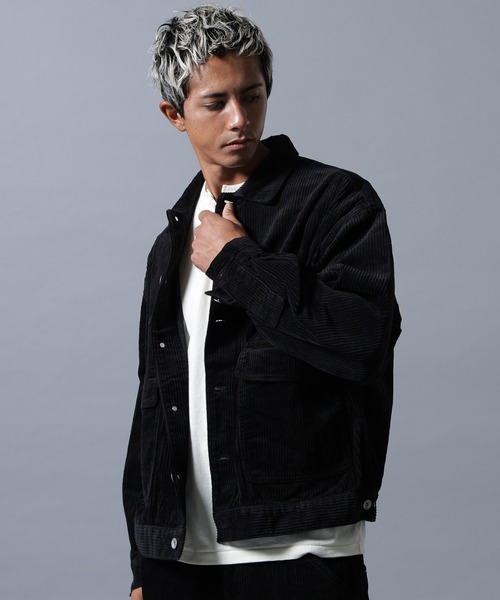 DANKE SCHON（ダンケシェーン）の「【WEB&DEPOT限定】DankeSchon/ダンケシェーン/CORDUROY CAVERALLS（カバーオール・メンズ・ブラック/ホワイト系2・M/L/S）」の15枚目の写真